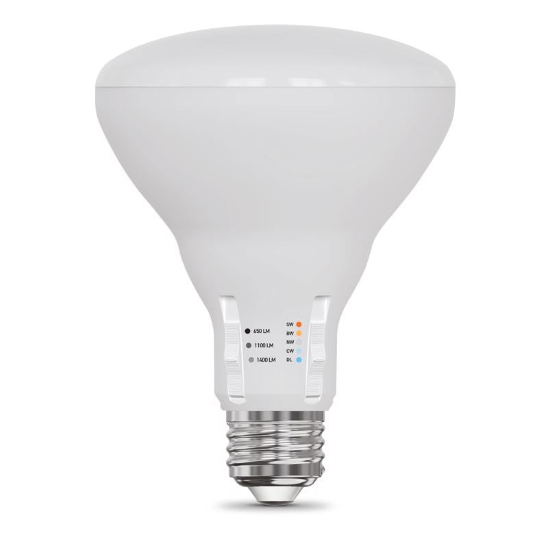 Feit Electric BR30 E26 (Medium) LED Bulb Adjustable White 100 Watt Equivalence 1 pk