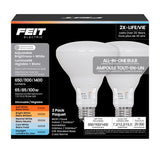 Feit Electric BR30 E26 (Medium) LED Bulb Adjustable White 100 Watt Equivalence 1 pk