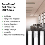 Feit Electric Linear Daylight 96 in. G13 T8 LED Tube Light 40 Watt Equivalence 2 pk