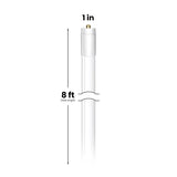 Feit Electric Linear Daylight 96 in. G13 T8 LED Tube Light 40 Watt Equivalence 2 pk