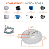 Halo 0.63 in. H X 8 in. W X 8 in. L Matte White LED Ceiling Light