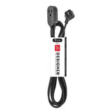 Globe Electric Indoor 7 ft. L Black Extension Cord 16/3