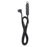 Globe Electric Indoor 12 ft. L Black Triple Outlet Cord 16/3