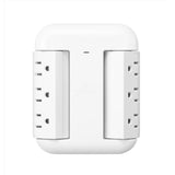 Globe Electric 0 ft. L 6 outlets Wall Tap Surge Protector w/USB White