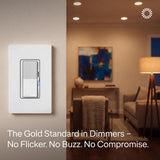 Lutron 150 W Rocker Dimmer Switch 1 pk