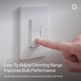 Lutron 150 W Rocker Dimmer Switch 1 pk