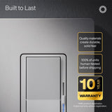 Lutron 150 W Rocker Dimmer Switch 1 pk