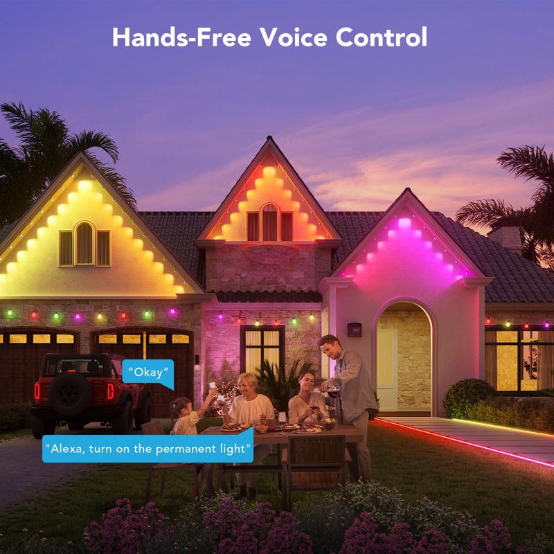 Govee Plug In 72 W LED Smart-Enabled Permanent String Light 1 pk