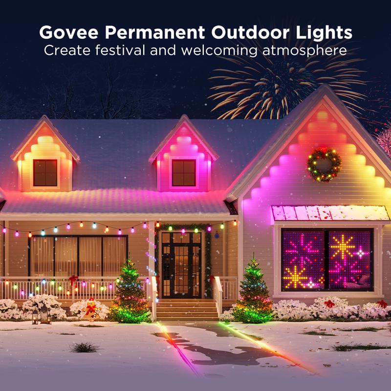 Govee Plug In 72 W LED Smart-Enabled Permanent String Light 1 pk