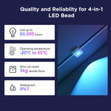 Govee Plug In 72 W LED Smart-Enabled Permanent String Light 1 pk