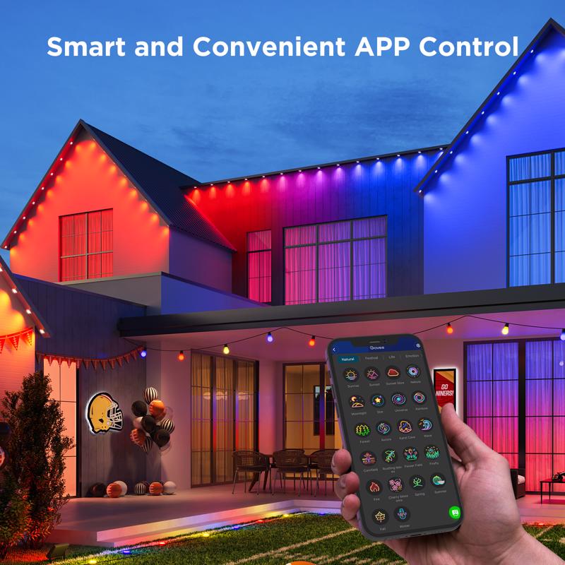 Govee Plug In 72 W LED Smart-Enabled Permanent String Light 1 pk