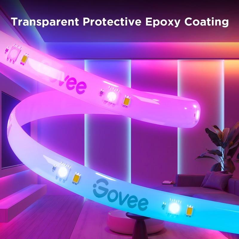 Govee 49.2 ft. L Plug-In LED Smart-Enabled Strip Light
