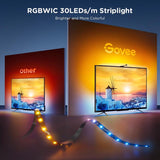 Govee 11.8 ft. L Plug-In LED Smart-Enabled TV Backlight 120 lm