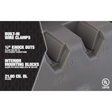 Southwire Rectangle Polycarbonate 1 gang Electrical Box