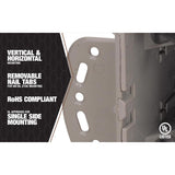 Southwire Rectangle Polycarbonate 1 gang Electrical Box