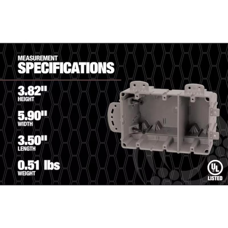 Southwire 55 cu in Rectangle Polycarbonate Box Mount