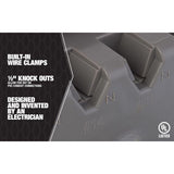 Southwire 67 cu in Rectangle Polycarbonate Box Mount