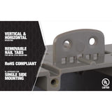 Southwire 67 cu in Rectangle Polycarbonate Box Mount