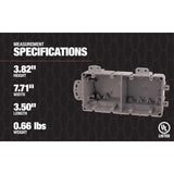 Southwire 67 cu in Rectangle Polycarbonate Box Mount