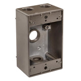 Southwire Rectangle Die-Cast Aluminum Weatherproof Box Bronze