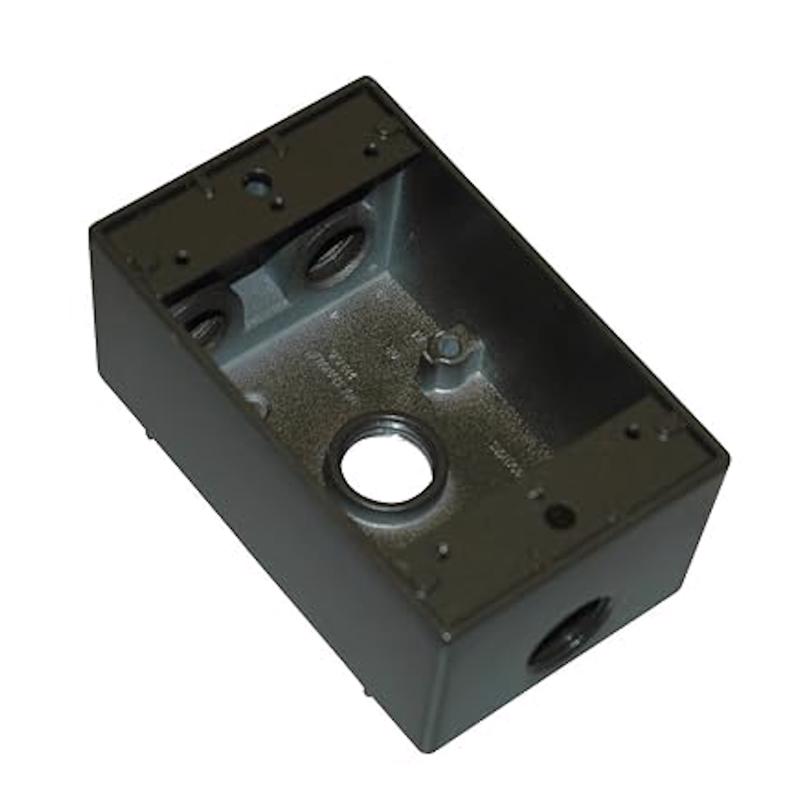 Southwire Rectangle Die-Cast Aluminum Weatherproof Box Bronze