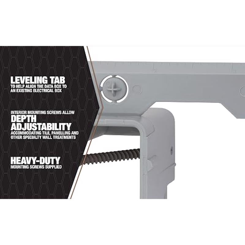 Southwire Rectangle PVC Low Voltage Mounting Bracket