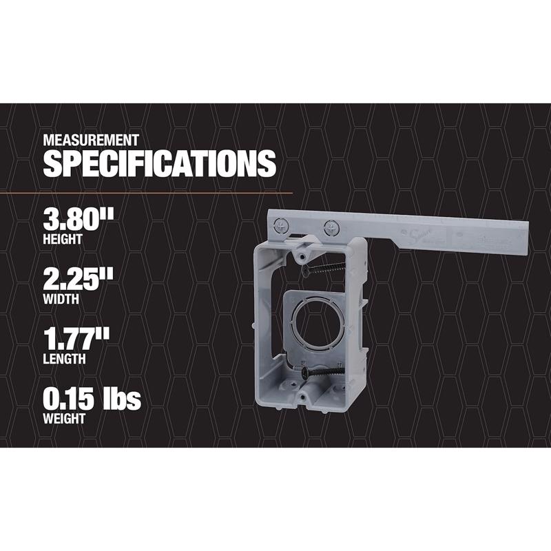 Southwire Rectangle PVC Low Voltage Mounting Bracket