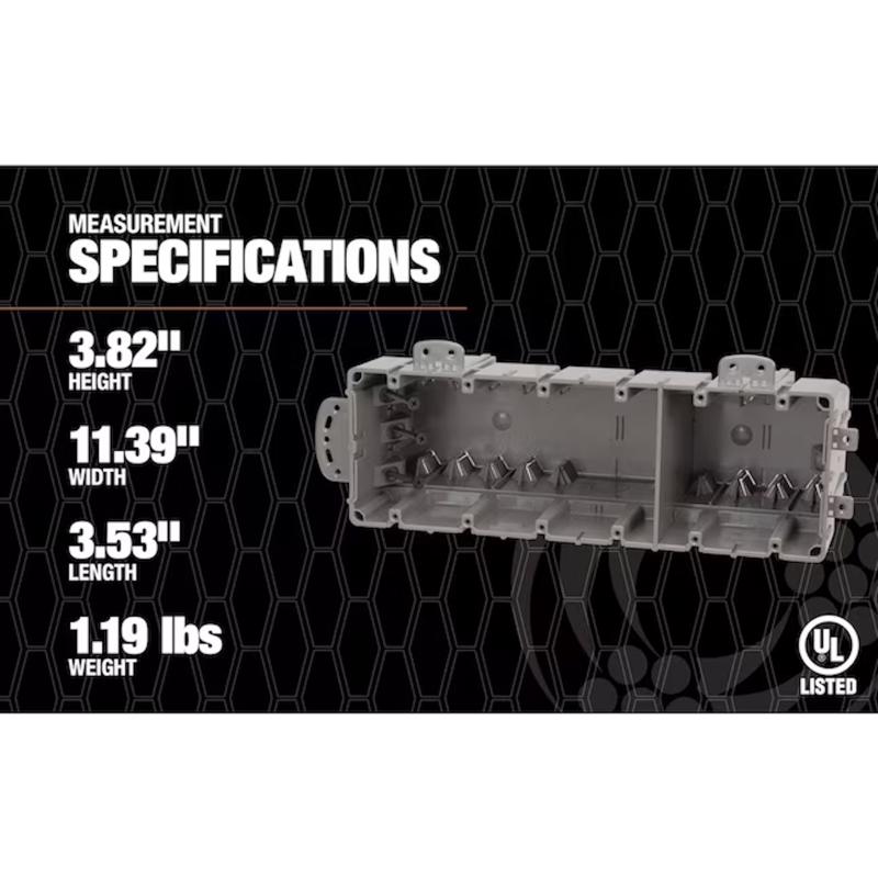 Southwire 110 cu in Rectangle Polycarbonate Box Mount