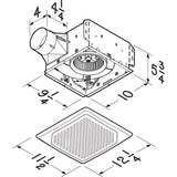 Broan-Nutne 110 CFM 3 Sones Bathroom Ventilation Fan