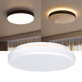 Halo 2.96 in. H X 11 in. W X 11 in. L White LED Ceiling Light Fixture with Nightlight