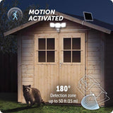 Globe Electric Motion-Sensing Solar Powered LED White Security Light