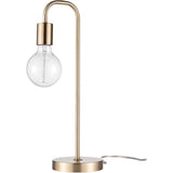 Globe Electric 18 in. Gold Table Lamp
