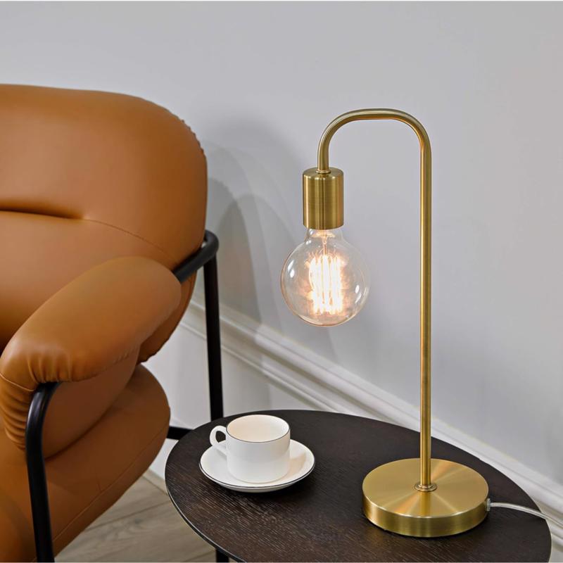 Globe Electric 18 in. Gold Table Lamp