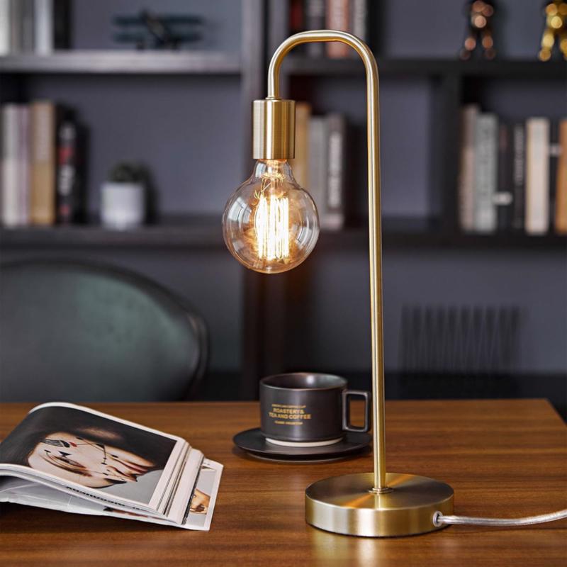 Globe Electric 18 in. Gold Table Lamp