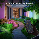Govee Plug In 36 W LED Smart-Enabled Spotlight 4 pk