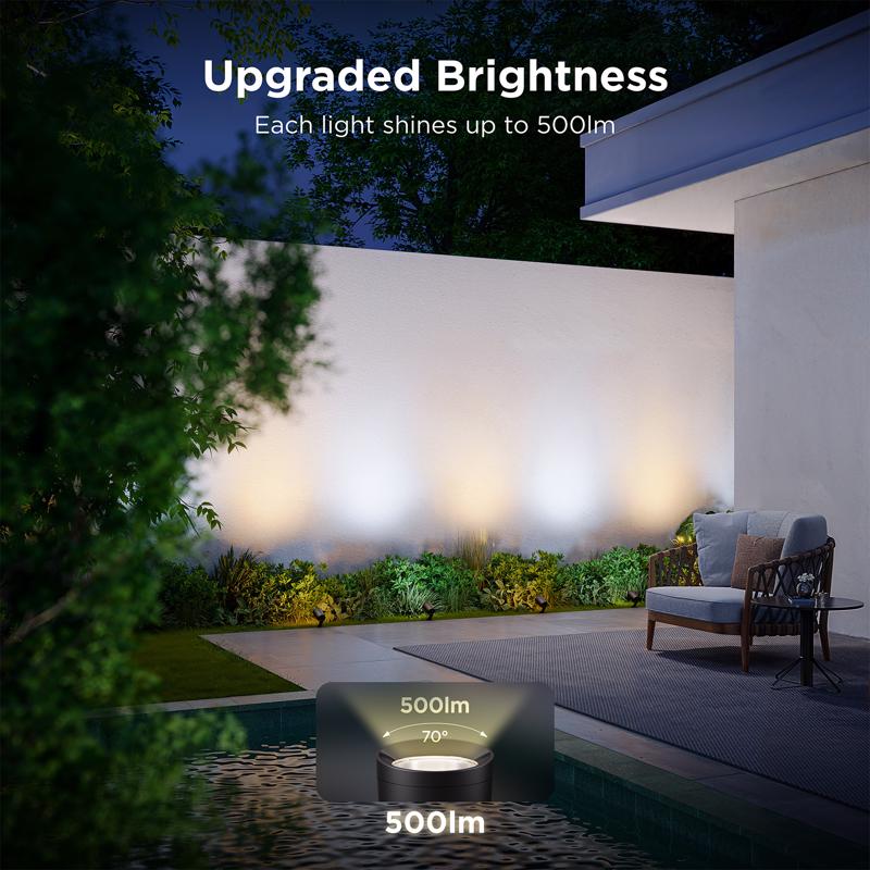 Govee Plug In 36 W LED Smart-Enabled Spotlight 4 pk