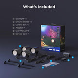 Govee Plug In 36 W LED Smart-Enabled Spotlight 4 pk