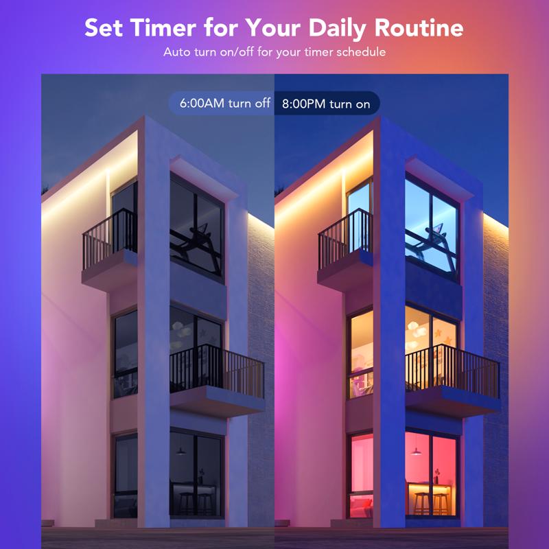 Govee A19 E26 (Medium) Smart-Enabled LED Bulb Color Changing 60 Watt Equivalence 4 pk