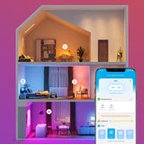 Govee A19 E26 (Medium) Smart-Enabled LED Bulb Color Changing 60 Watt Equivalence 4 pk