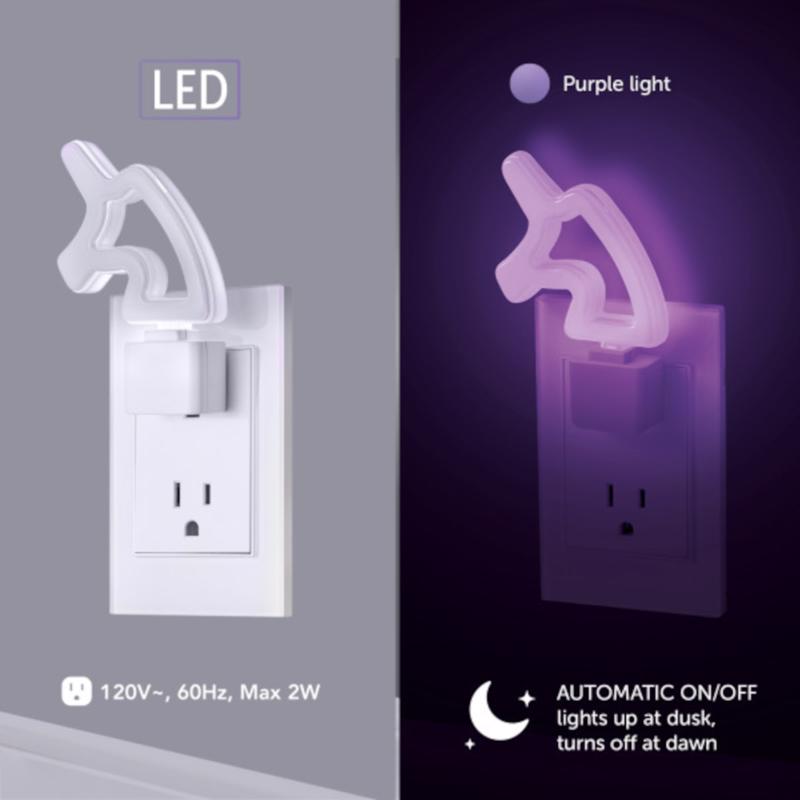 Globe Electric Automatic Plug-in Unicorn LED Night Light