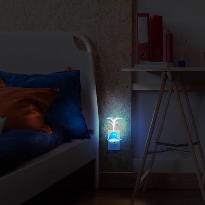 Globe Electric Automatic Plug-in Whale LED Night Light