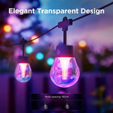 Govee LED Modern Smart-Enabled Color Changing String Lights Clear 48 ft. 15 lights