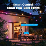 Govee LED Modern Smart-Enabled Color Changing String Lights Clear 48 ft. 15 lights