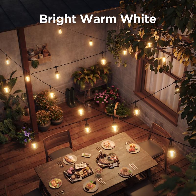 Govee LED Modern Smart-Enabled Color Changing String Lights Clear 48 ft. 15 lights