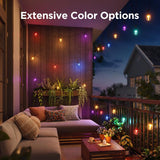 Govee LED Modern Smart-Enabled Color Changing String Lights Clear 48 ft. 15 lights