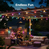 Govee LED Modern Smart-Enabled Color Changing String Lights Clear 48 ft. 15 lights