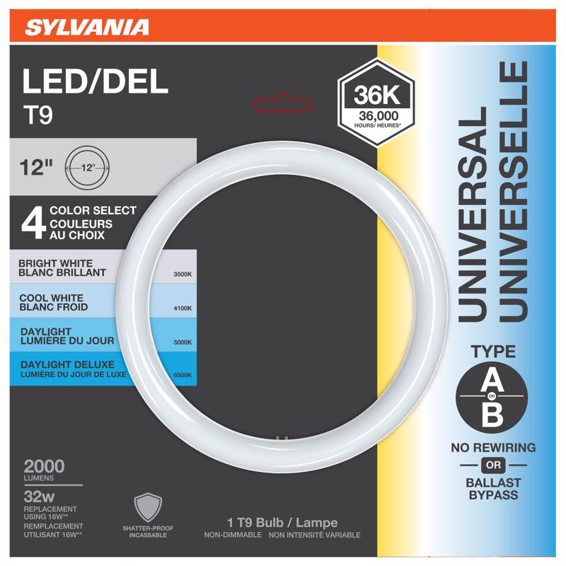 Sylvania T9 4CCT 12 in. G10Q Circline LED Tube 32 Watt Equivalence 1 pk