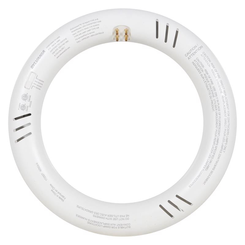 Sylvania T9 CCT 8 in. G10Q Circline LED Tube 22 Watt Equivalence 1 pk