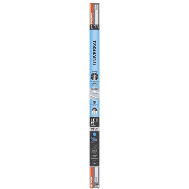 Sylvania Universal A/B LED 5000K 96 in. Single Pin Linear T8 LED Tube 75 Watt Equivalence 1 pk