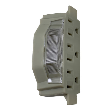 Ace Grounded 3 outlets Adapter w/Light 1 pk